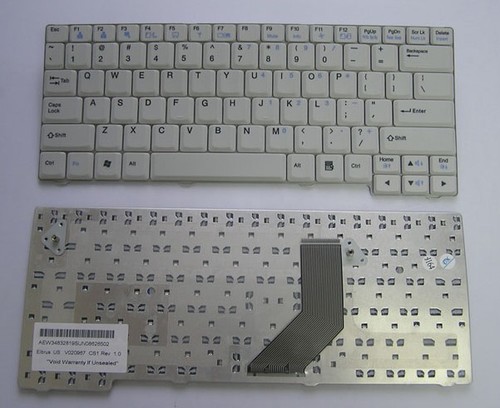 מקלדת למחשב נייד LG E200 / E300 / R200 White אל ג'י