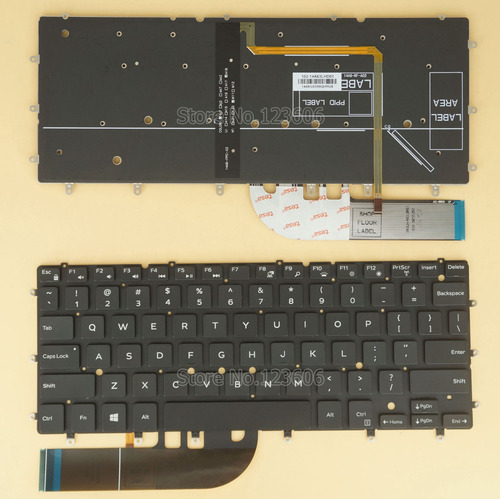 מקלדת למחשב נייד Dell Xps 13-7000 9343 9350 7347 7348 דל