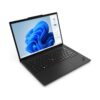 Lenovo ThinkPad T14 Gen 5 מחשב נייד עסקי בצבע שחור — מבט בזווית